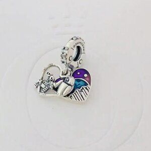 Pandora Disney Charm Pendente a Cuore Eve e Wall-E che si illumina al buio